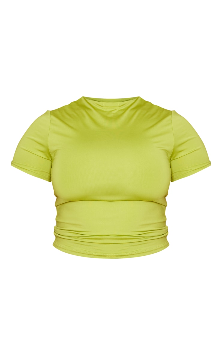 Shape Lime Slinky Short Sleeve Top image 5