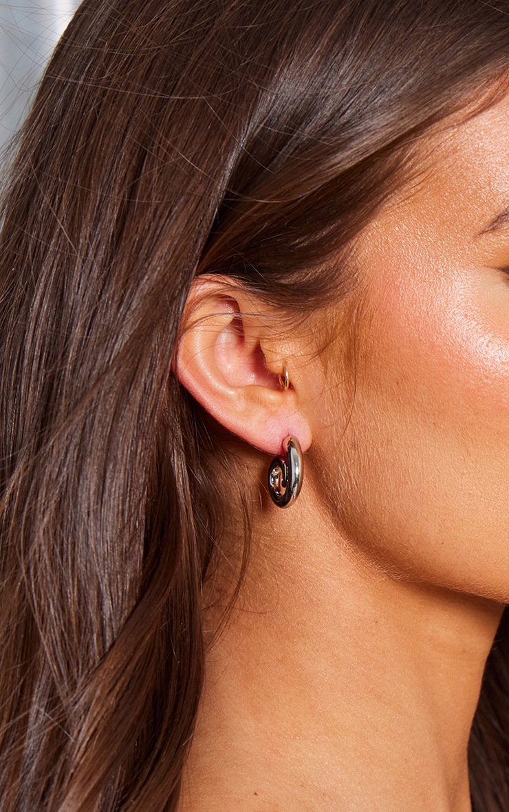 Cuff hoop earrings best sale