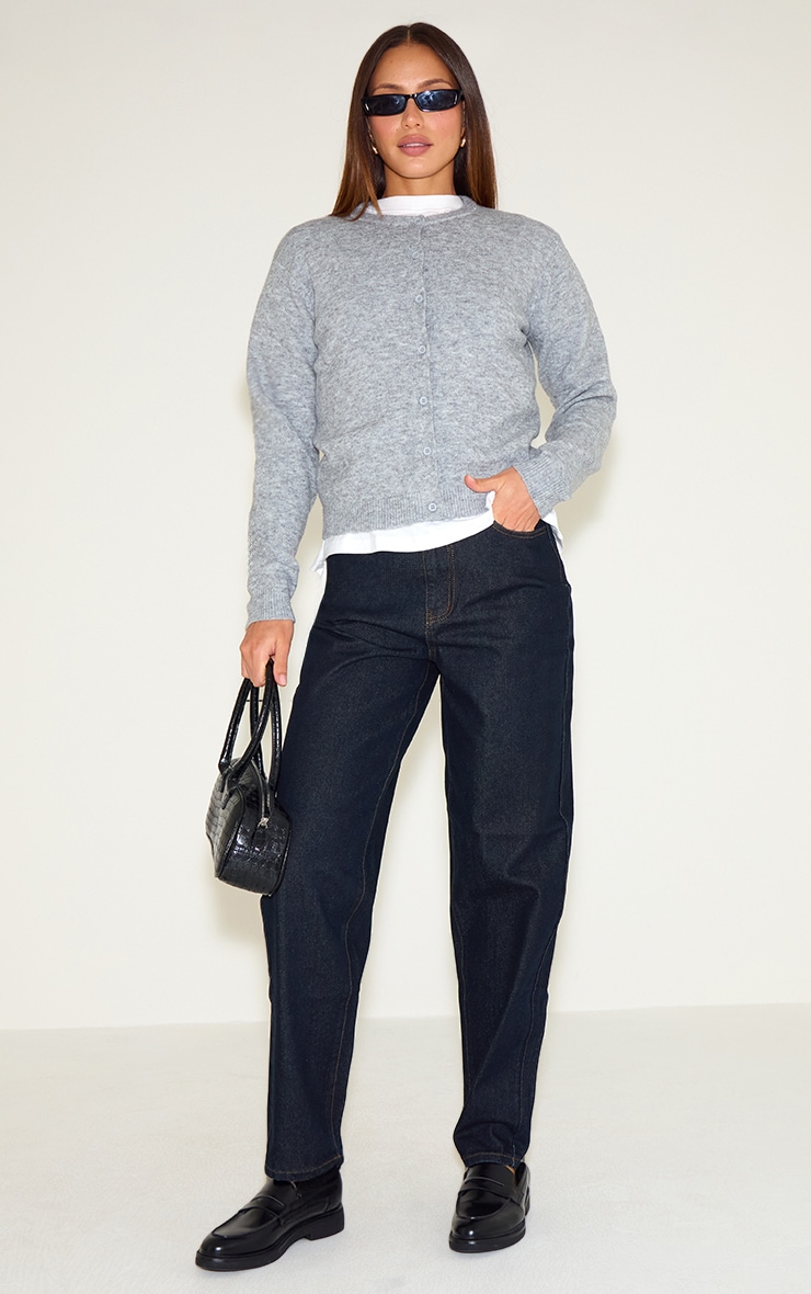 Tall Dark Indigo High Waist Mom Jeans image 1