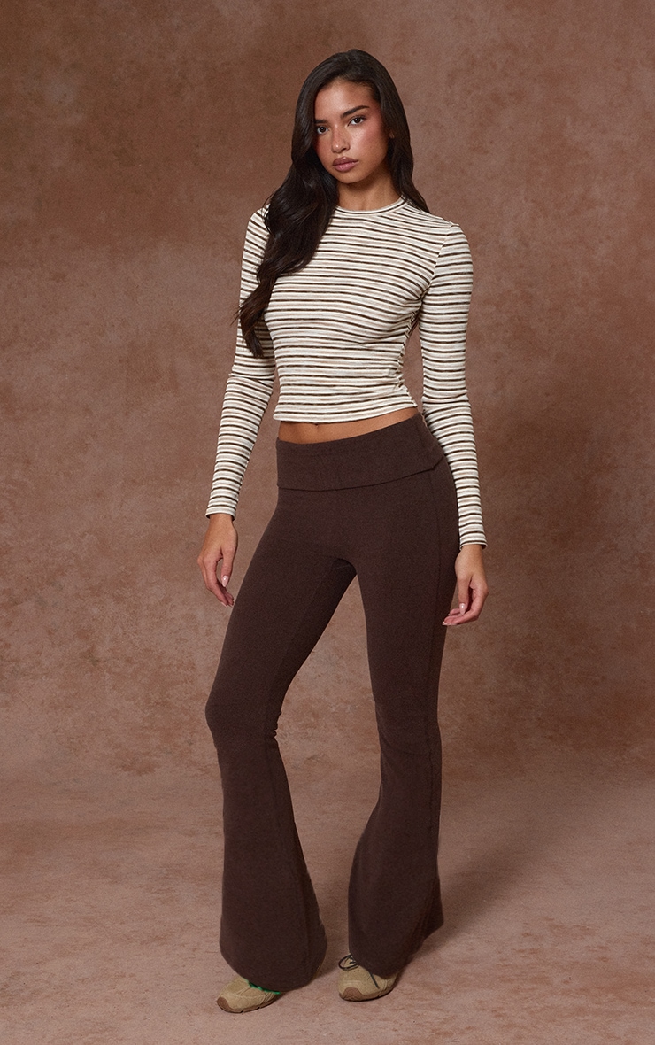 Chocolate Melange Soft Cotton Yoga Pant image 2