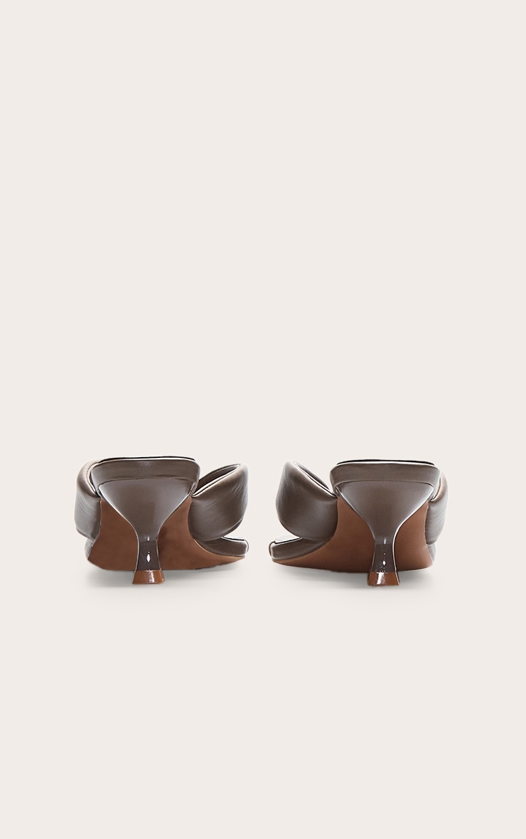 Shitake Pu Padded Toe Thong Square Toe Mule image 3