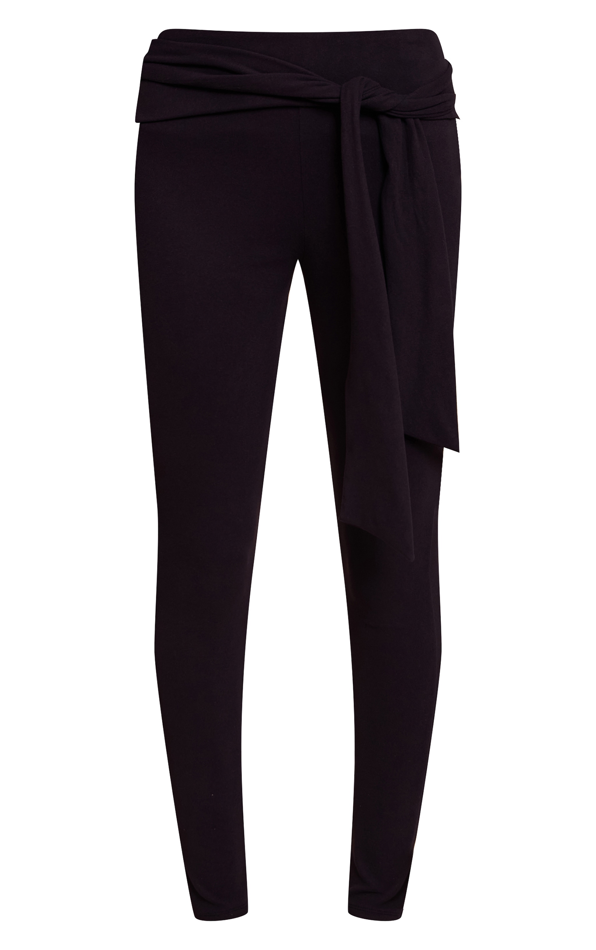 Legging très doux noir à taille nouée image 5