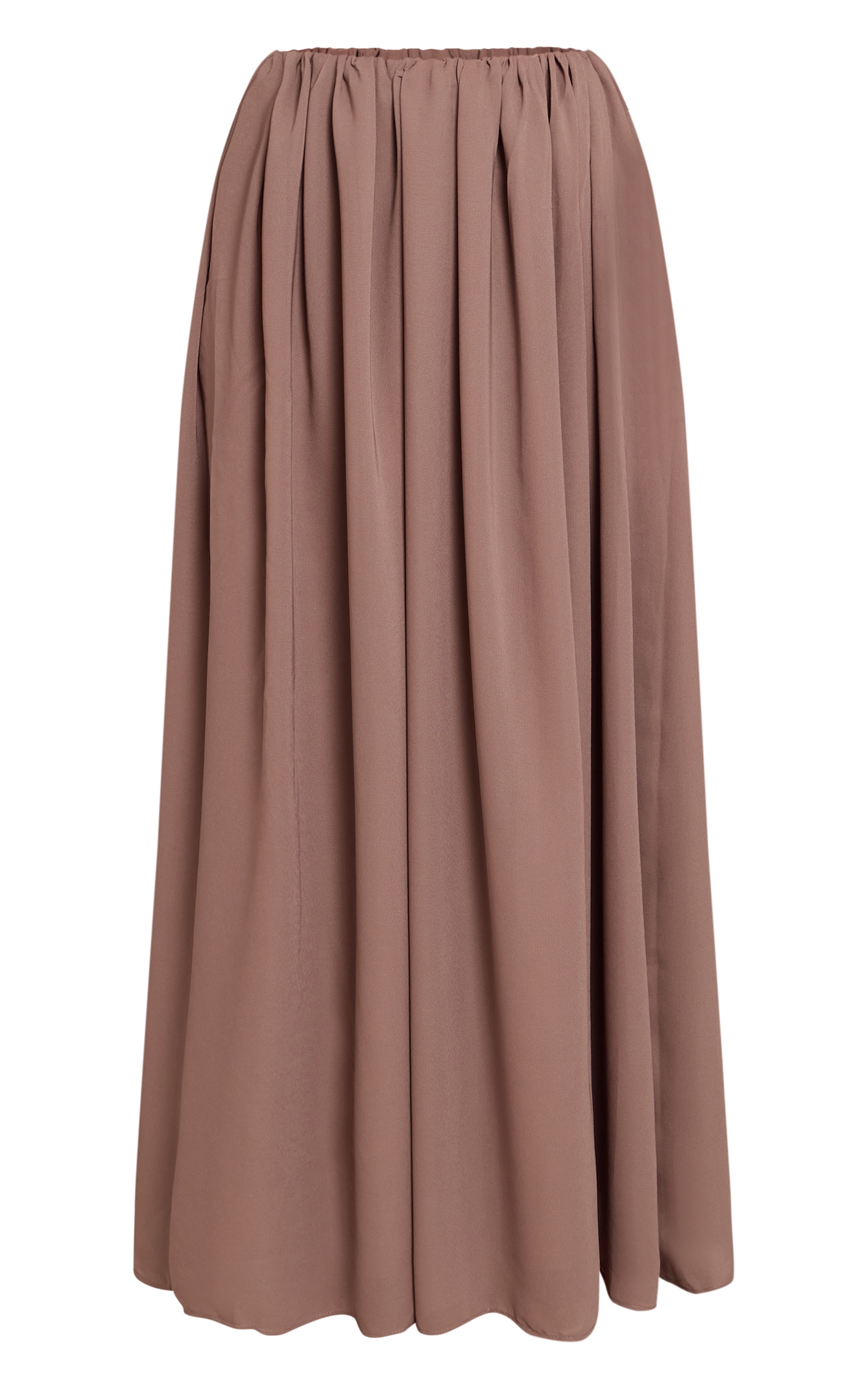 Petite Taupe Chiffon Bubble Maxi Skirt image 5