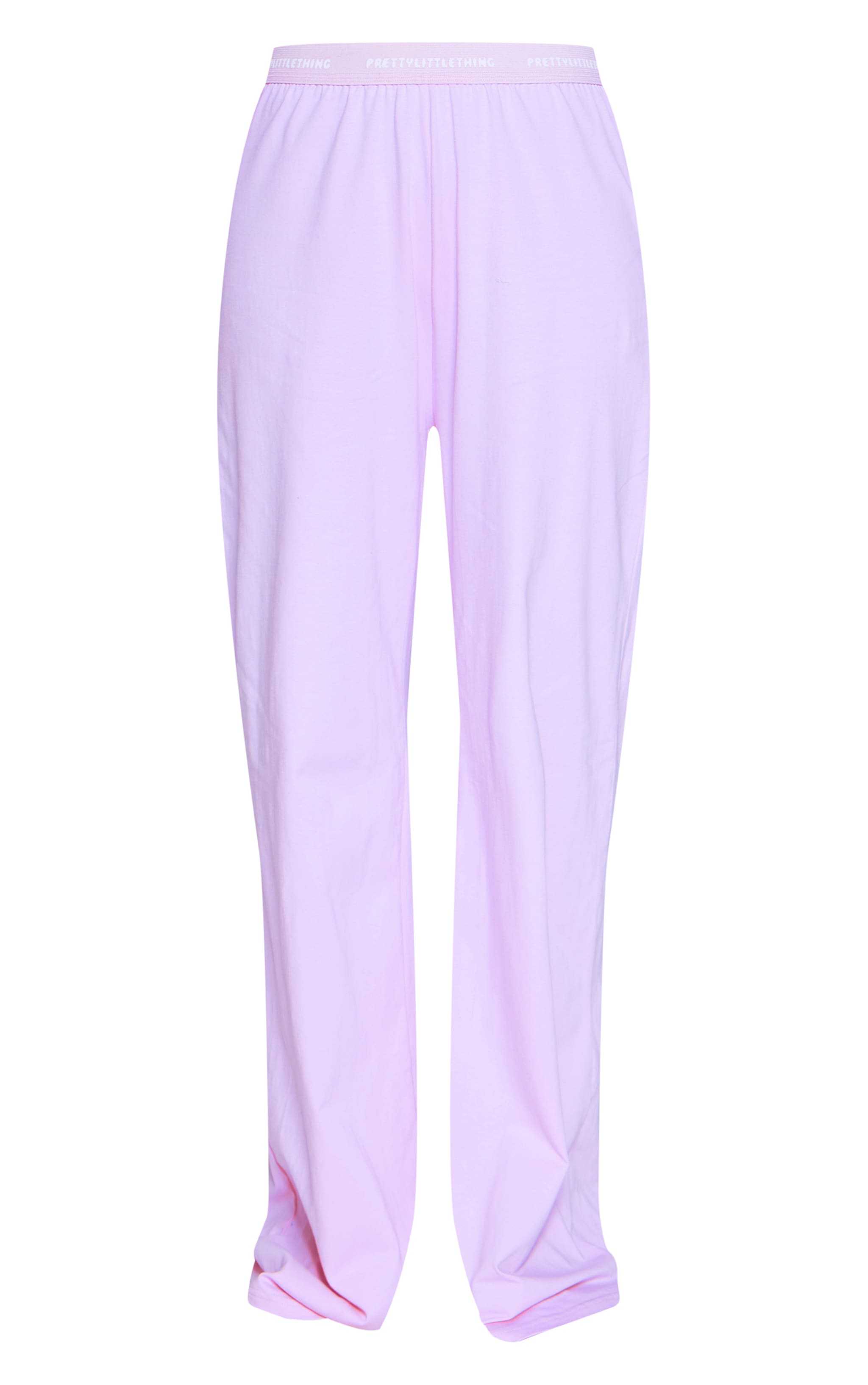 PRETTYLITTLETHING Baby Pink Tape Detail PJ Pants image 5