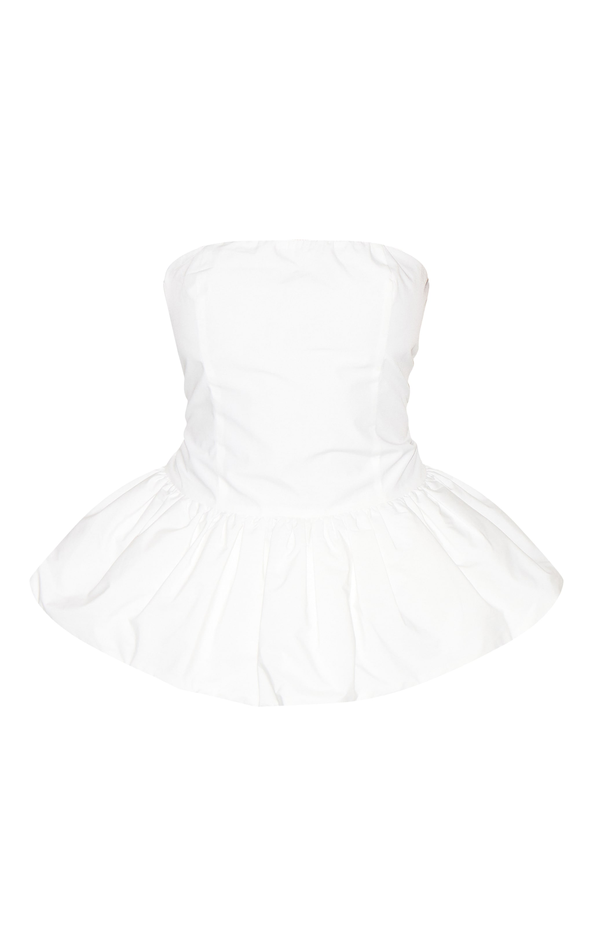 Top bustier bouffant blanc image 5