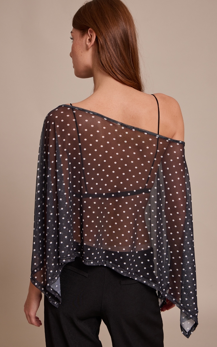 Mesh Polka Dot Cape image 2