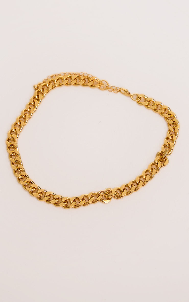 Collier plaqué or à chaîne simple image 4