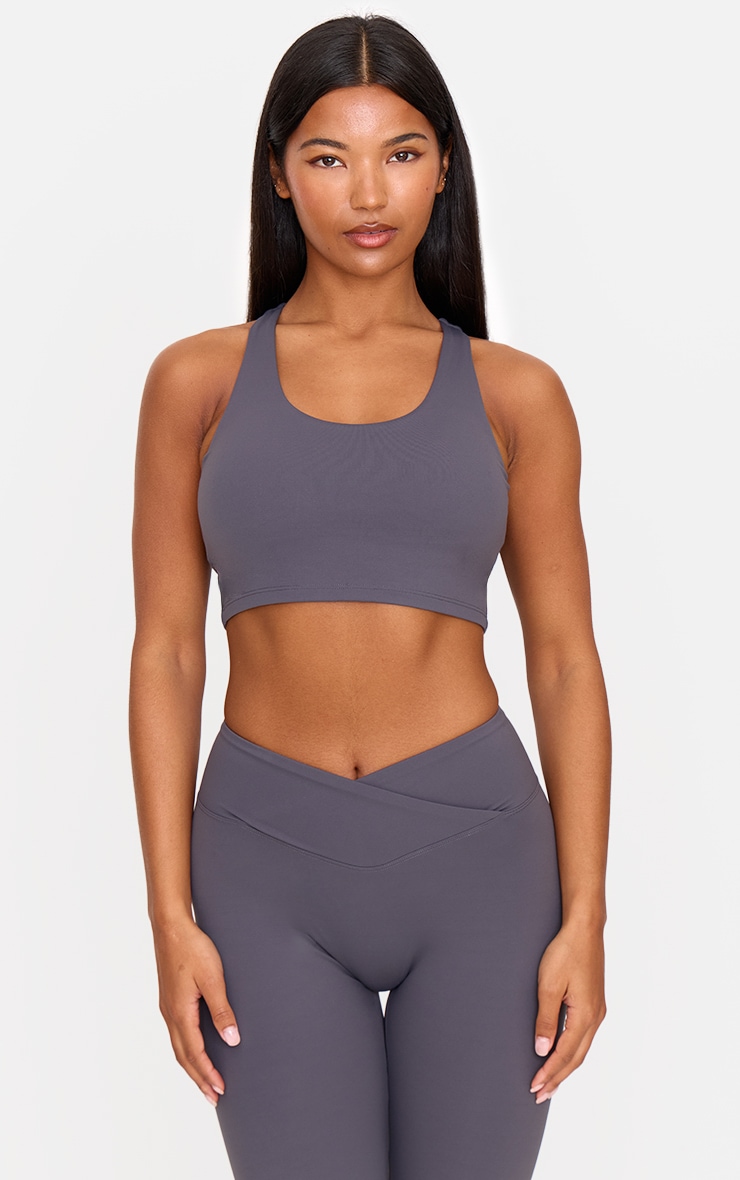Charcoal Ultimate Sculpt Double Layer Padded Sports Bra image 1