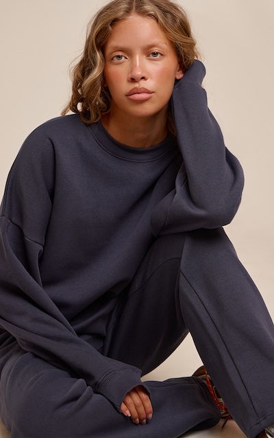 Ensemble survêtement bleu marine à sweat oversize
