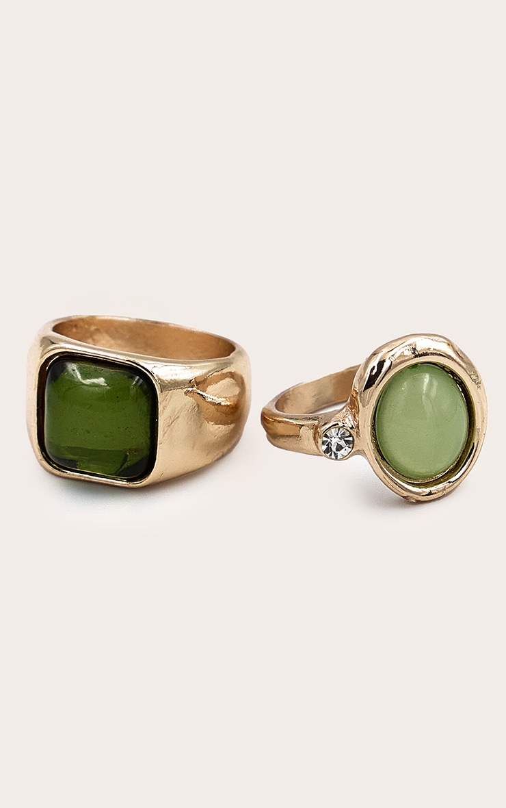 Green Resin Ring Multi-pack image 1