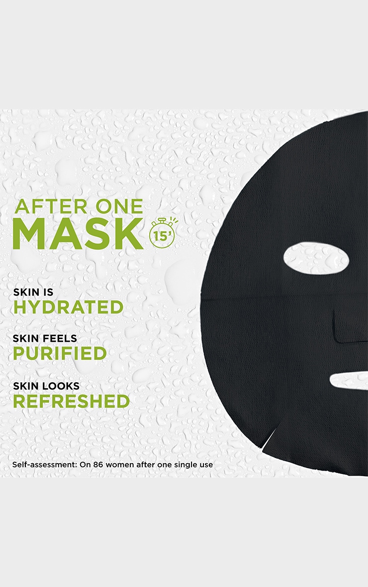 Garnier Charcoal and Algae Purifying and Hydrating Sheet Mask image 2