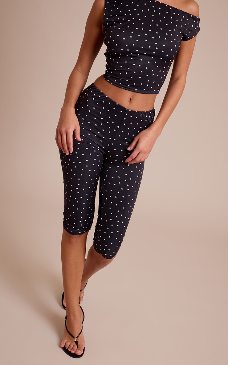 Slinky Polka Dot Low Waisted Capri image 2