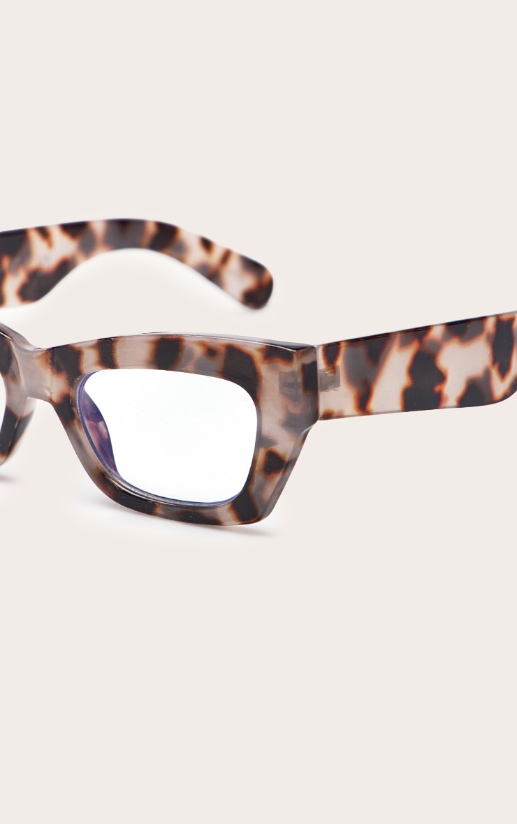 Brown Tortoiseshell Square Frame Blue Light Readers image 4