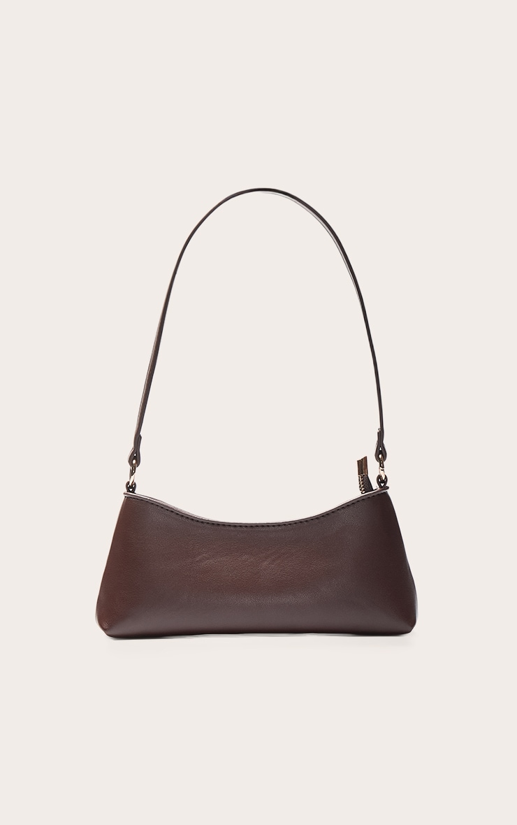 Chocolate PU Shoulder Bag image 2