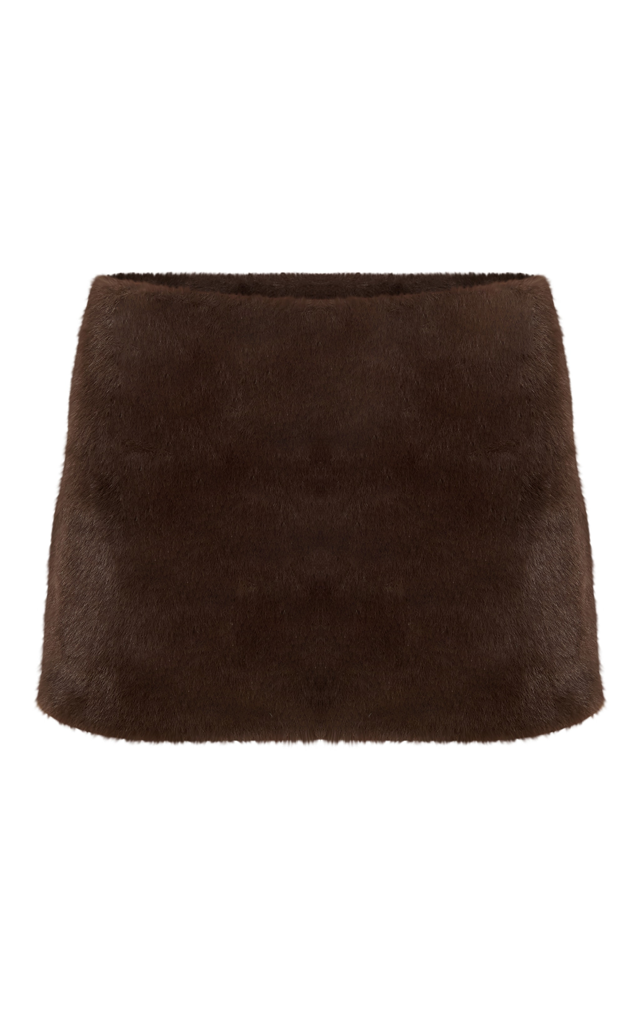 Brown Fur Mini Skirt image 6