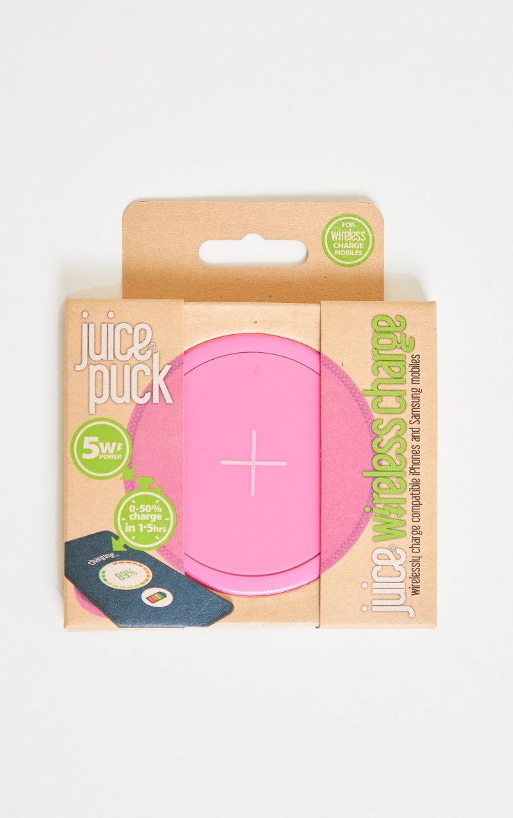 Juice Pink Wireless Charging Disc 5w
