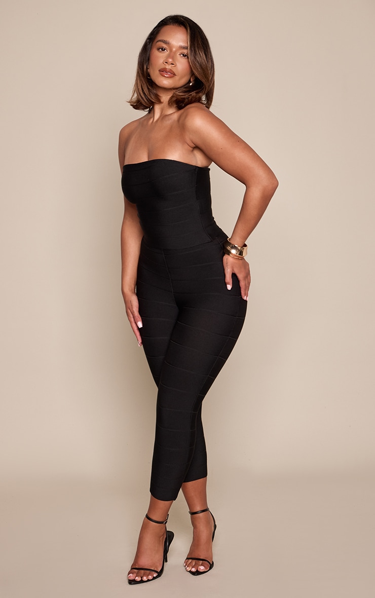Shape Black Bandage Capri Pant  image 2
