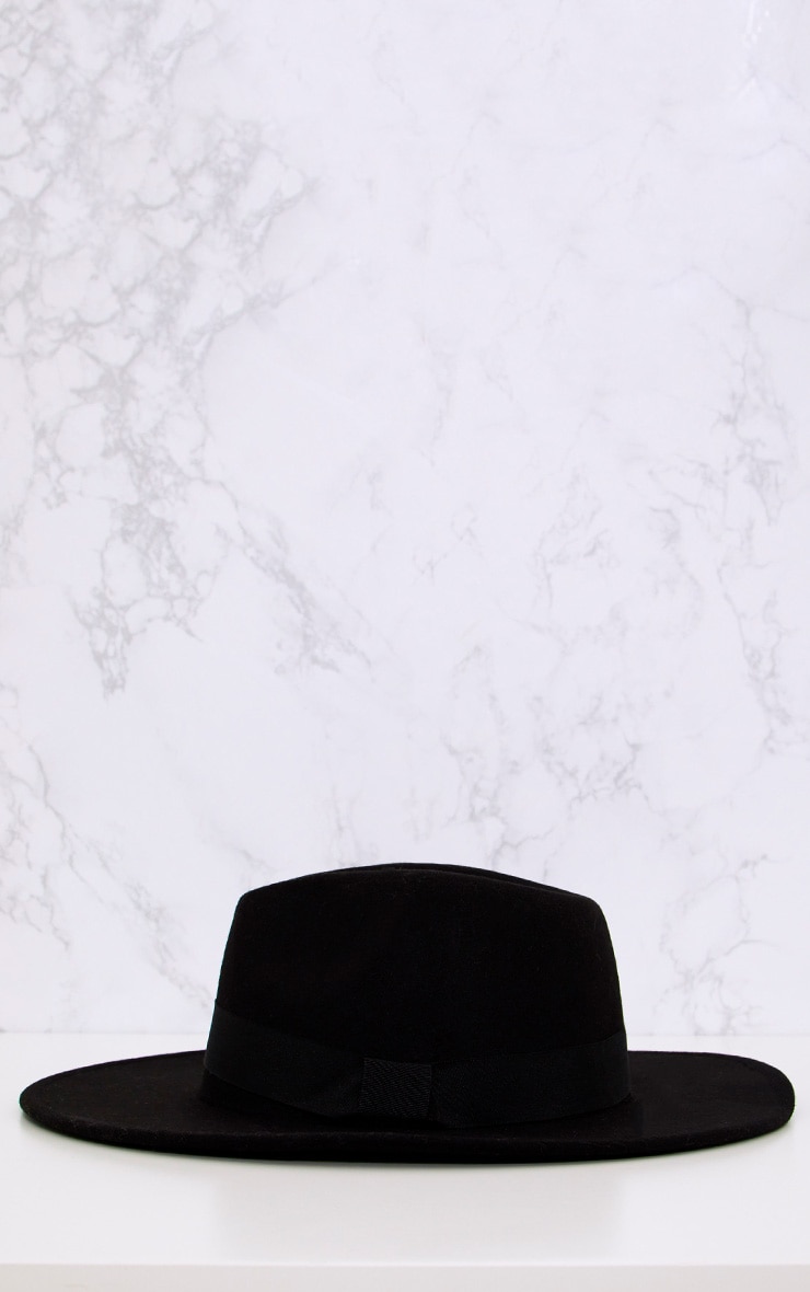 Basic Black Fedora PrettyLittleThing USA