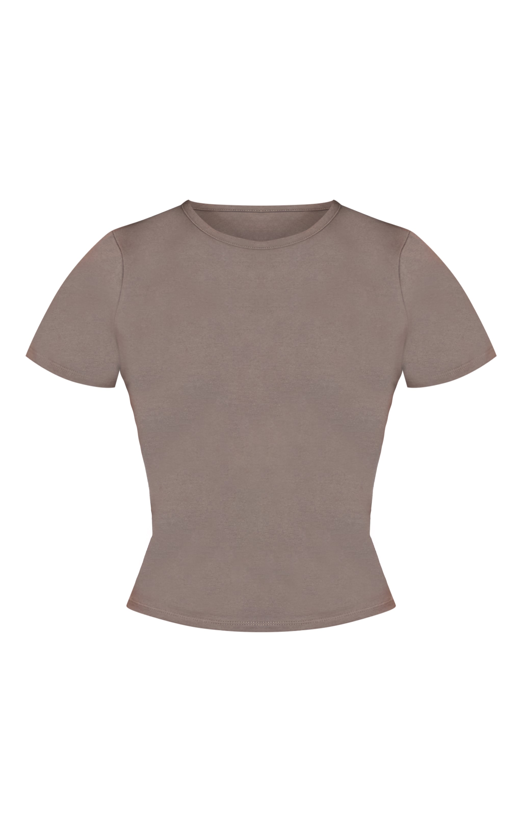 T-shirt long en coton gris anthracite à col ras et manches longues image 5