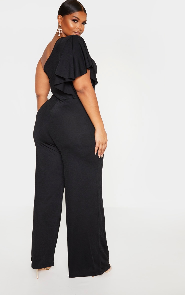 one shoulder jumper pants