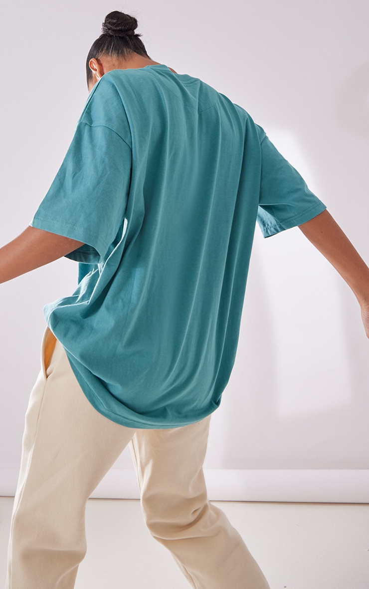 Teal Balance And Harmony Print T Shirt image 2