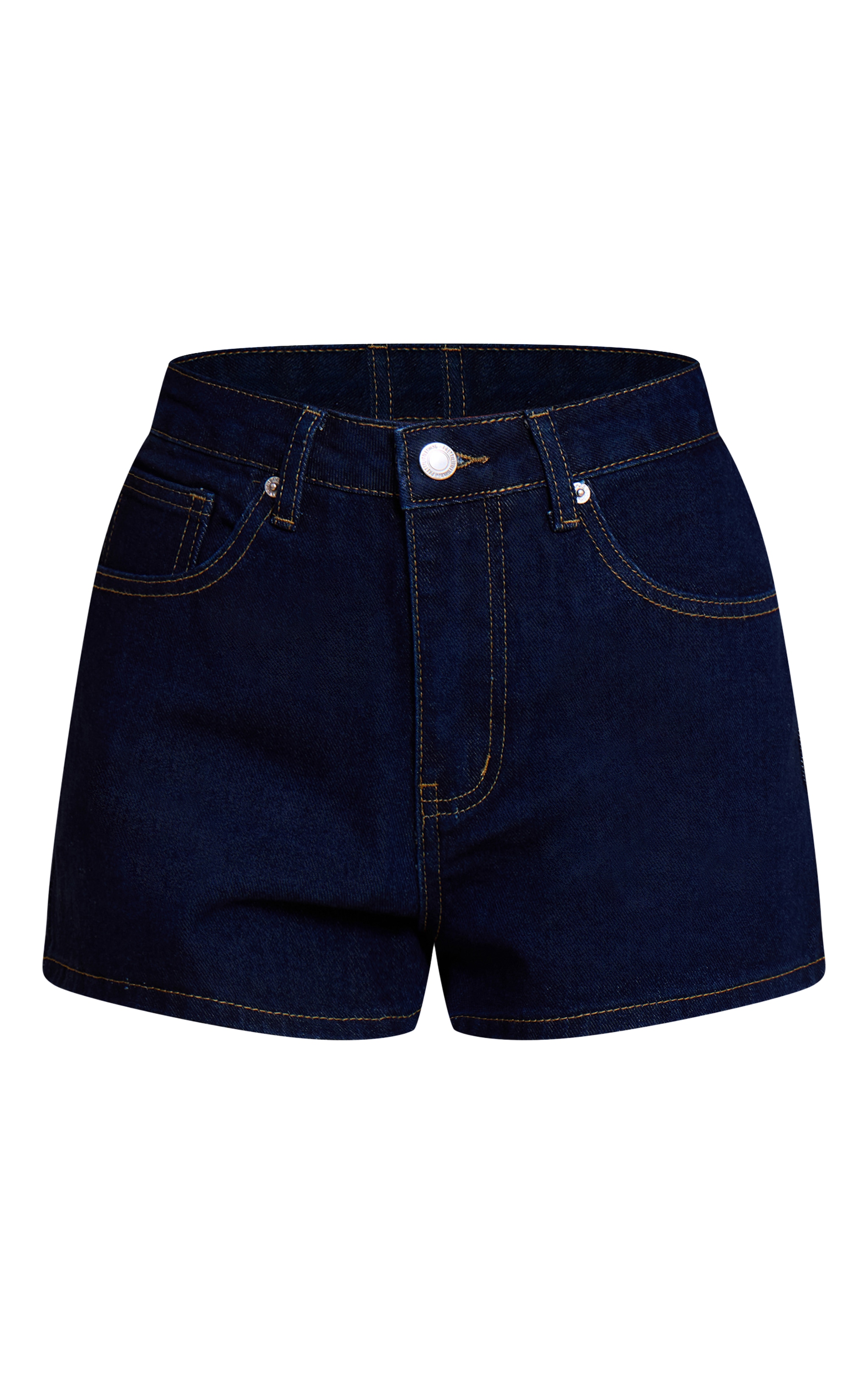 Petite Indigo Denim Mini Shorts image 6