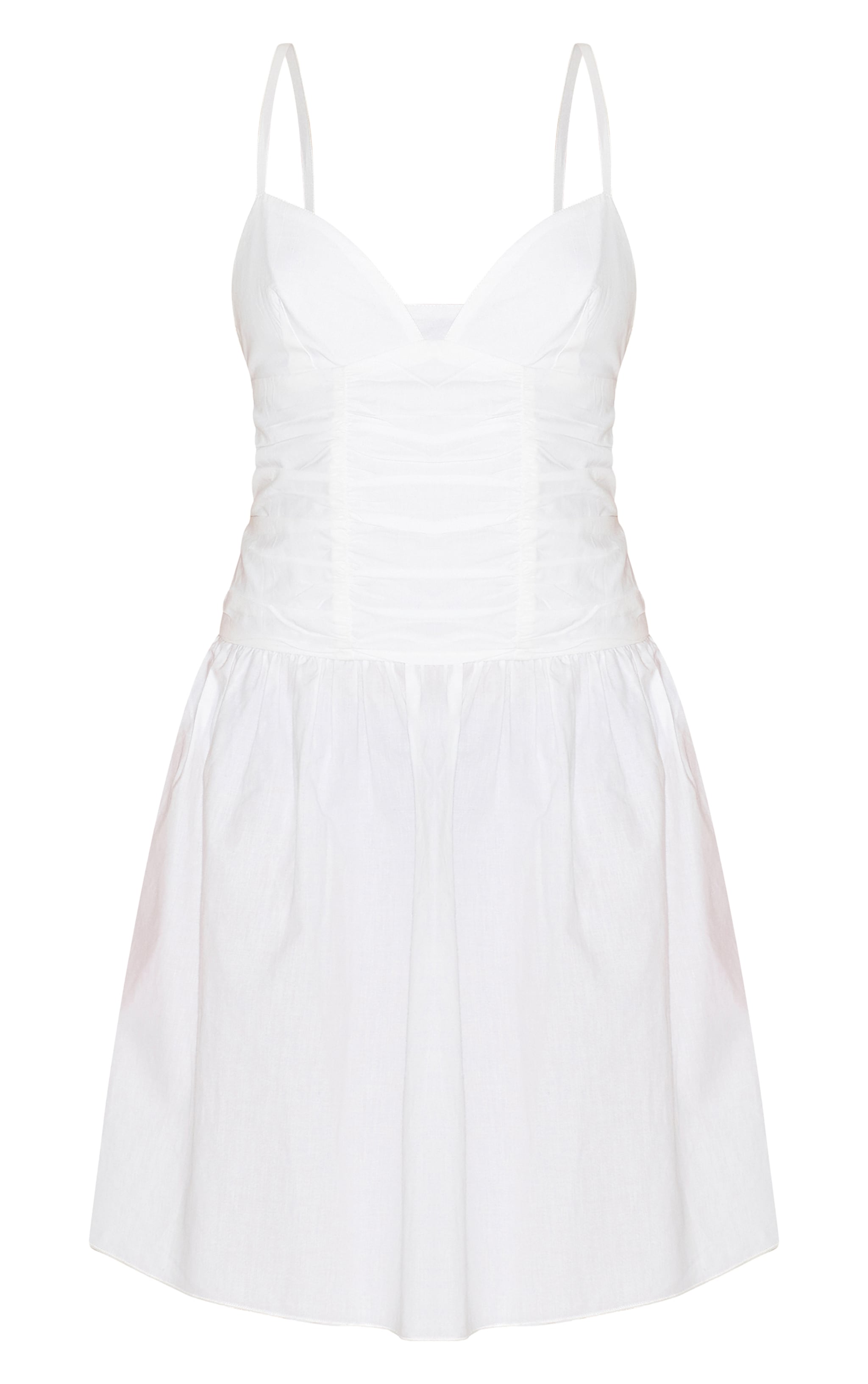 Robe Mini Dos Nu Tissée Blanche, Taille Petite image 5