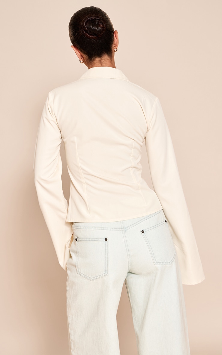 Buttermilk Seam Detail Fitted Shirt image 2