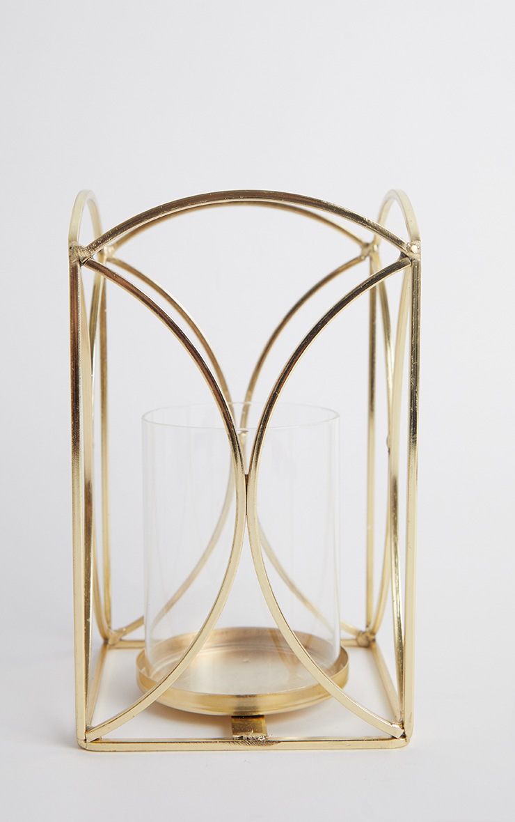 Large Gold Candle Lantern Home PrettyLittleThing AUS