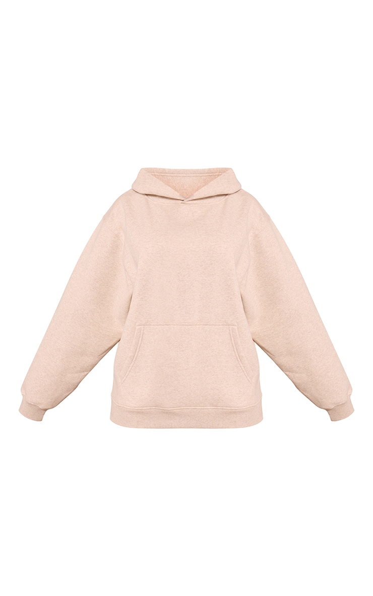 Petite Oatmeal Boxy Oversized Pull Over Hoodie image 5