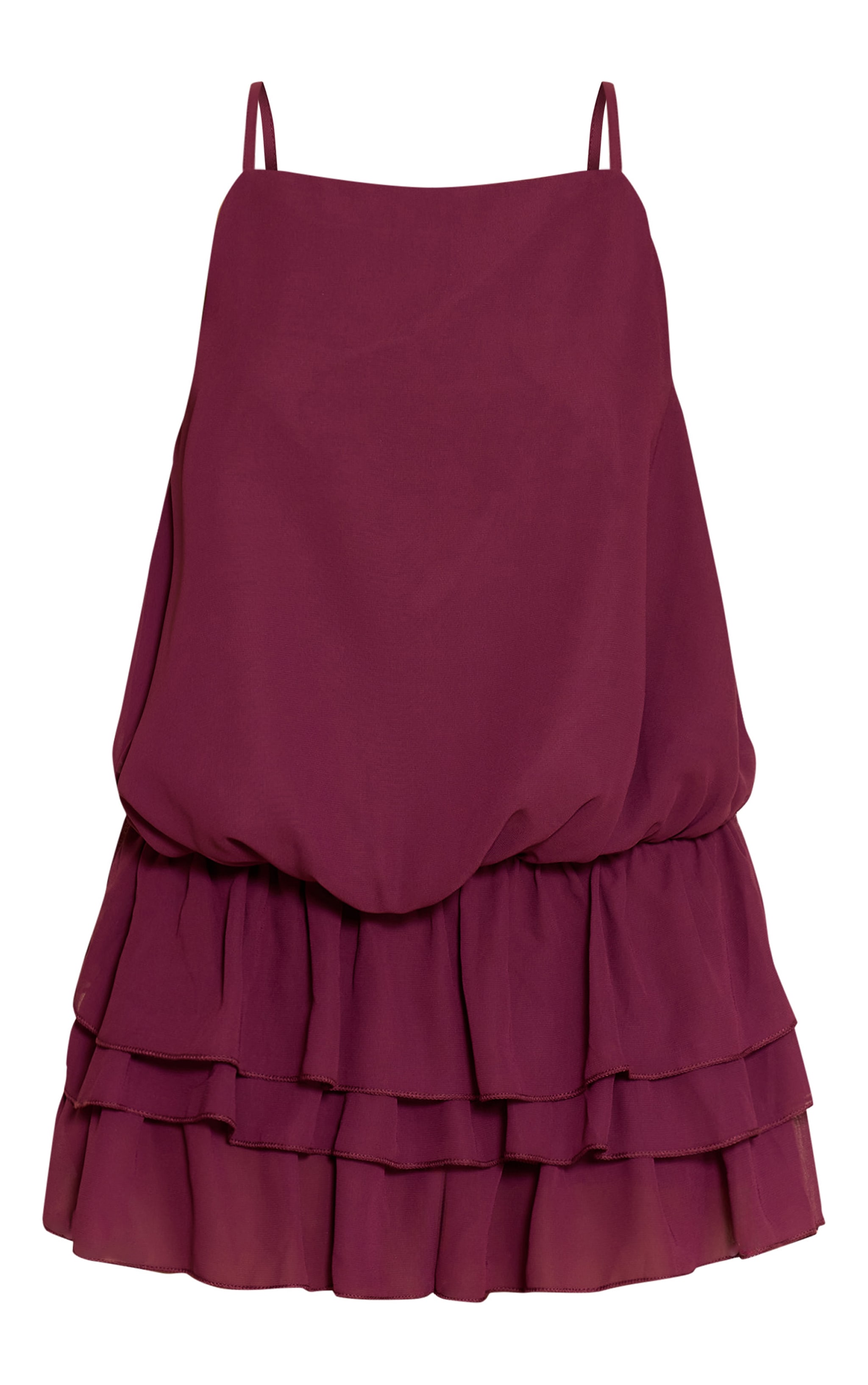 Purple Chiffon Frill Detail Romper image 5