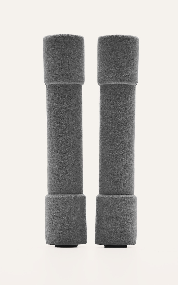Lot de 2 haltères aérobiques grises 0,5 kg image 2
