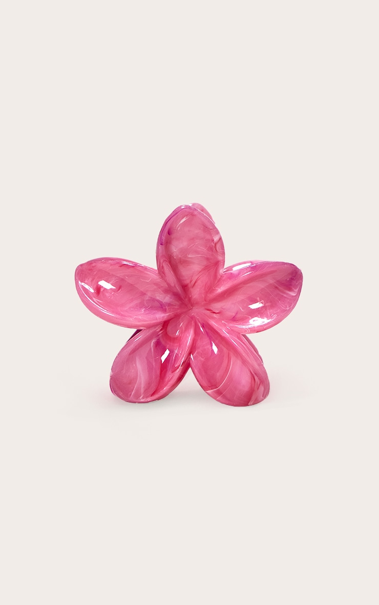 Fuschia Lily Flower Hair Clip image 2