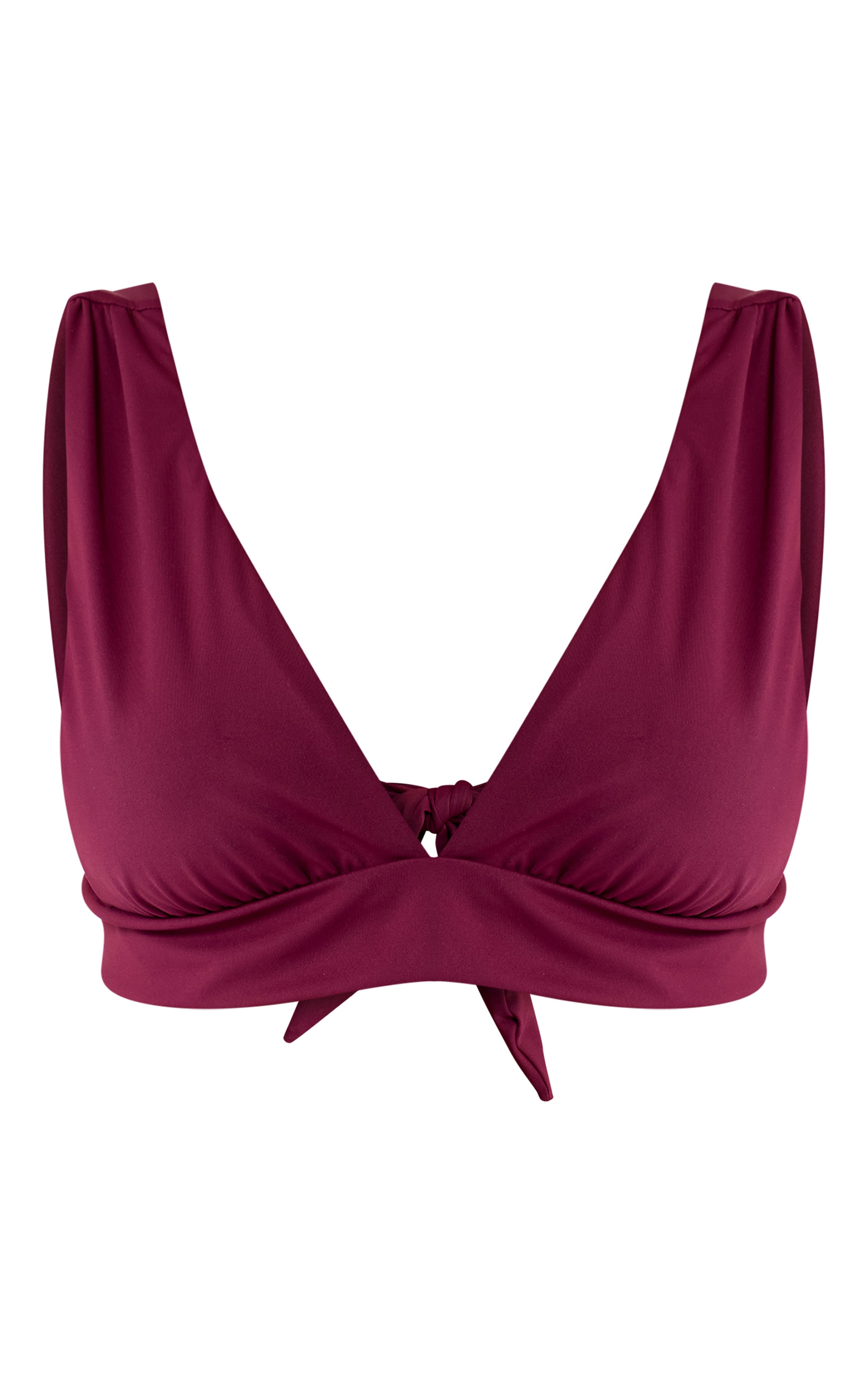 Purple Full Coverage Plunge Bikini Top image 5