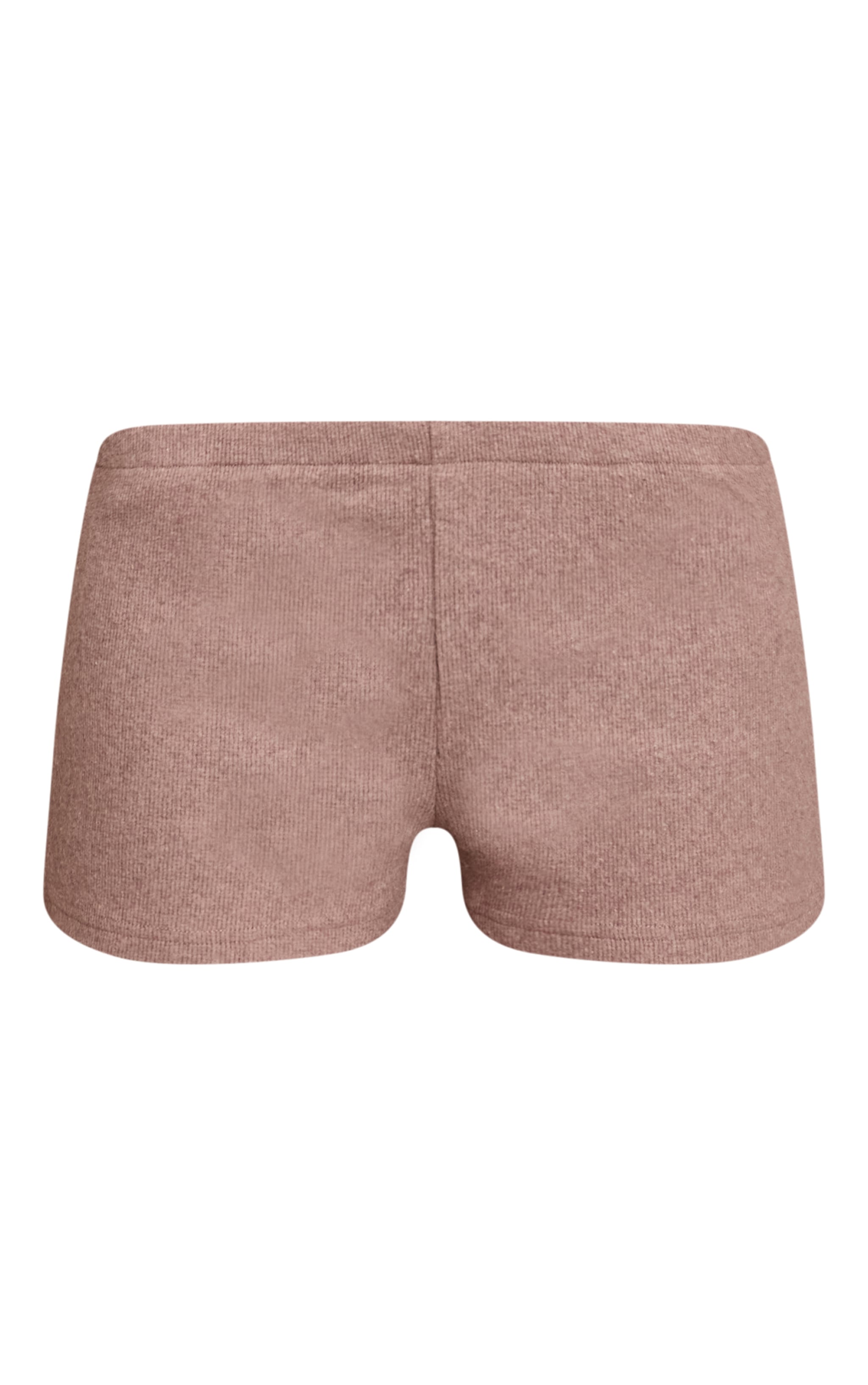 Light Brown Thick Brushed Rib Hot Pant image 6