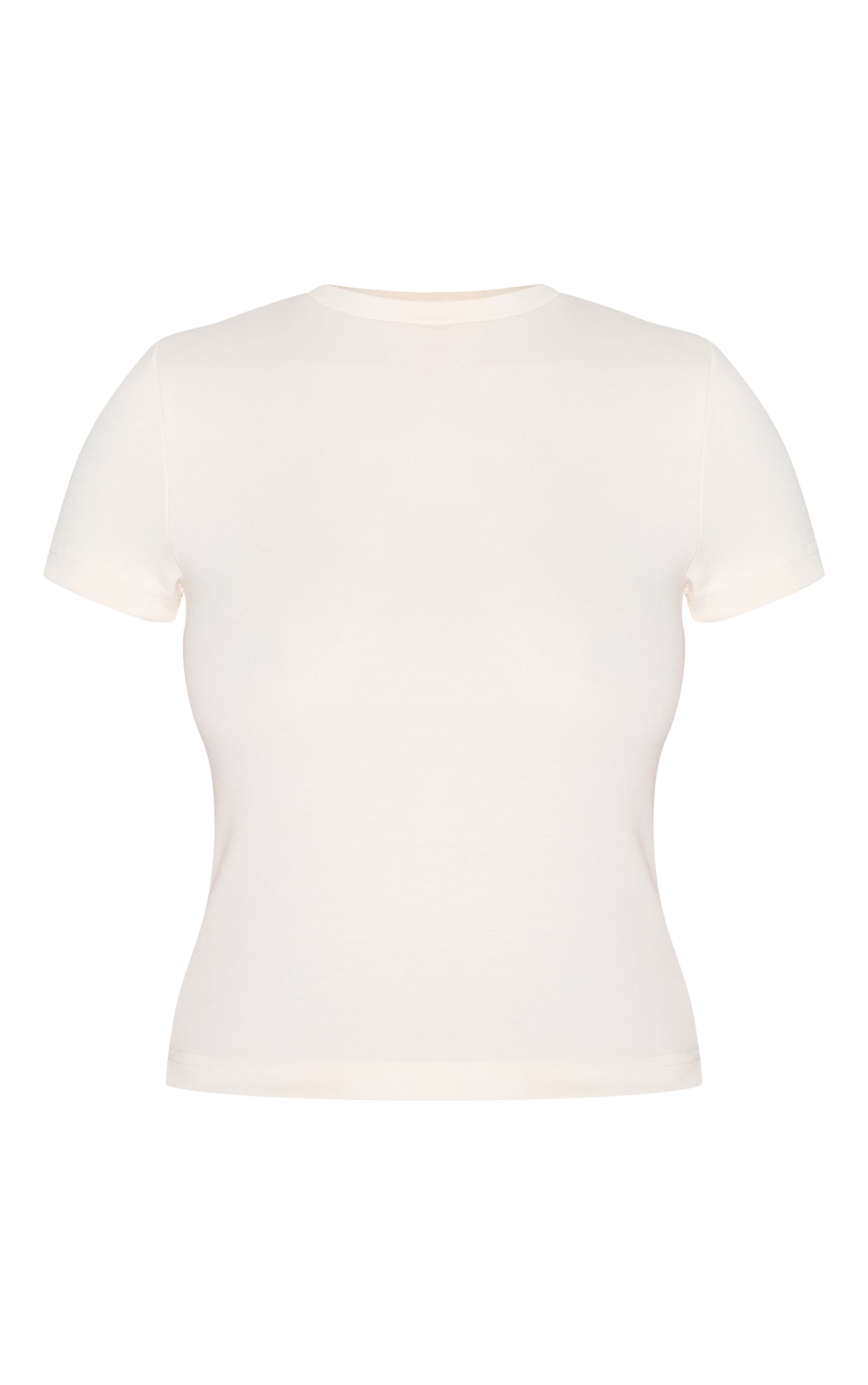 White Premium Soft Touch Fitted T Shirt image 5