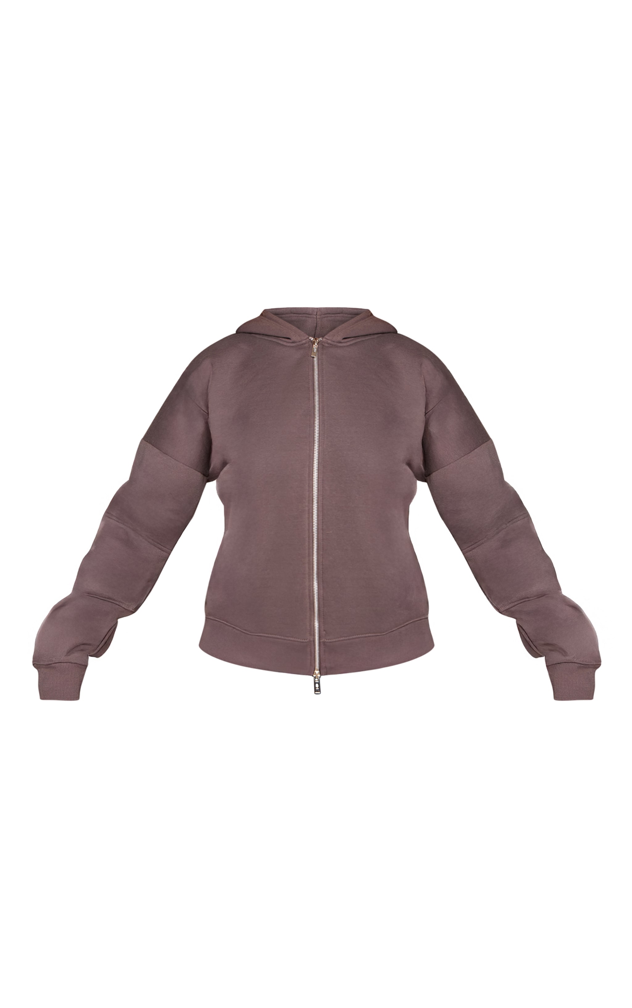 Shape Charcoal Grey Zip Through Hoodie image 5