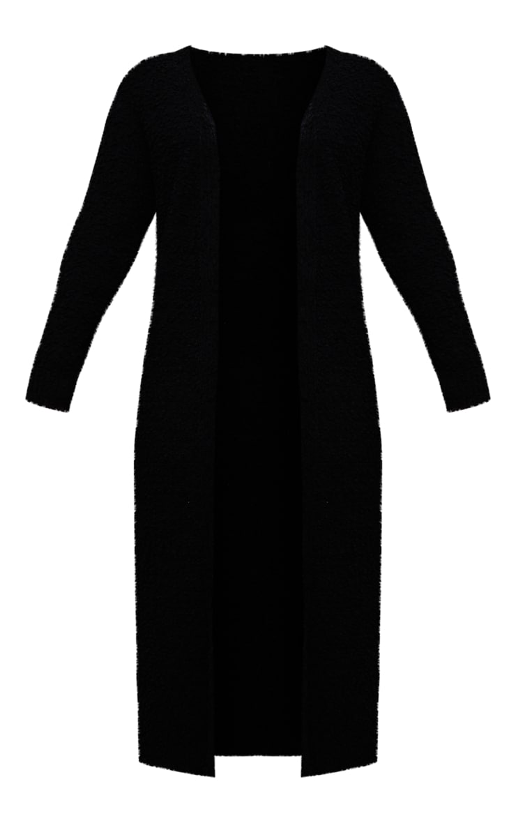 Black Bobble Knit Maxi Cardigan image 5