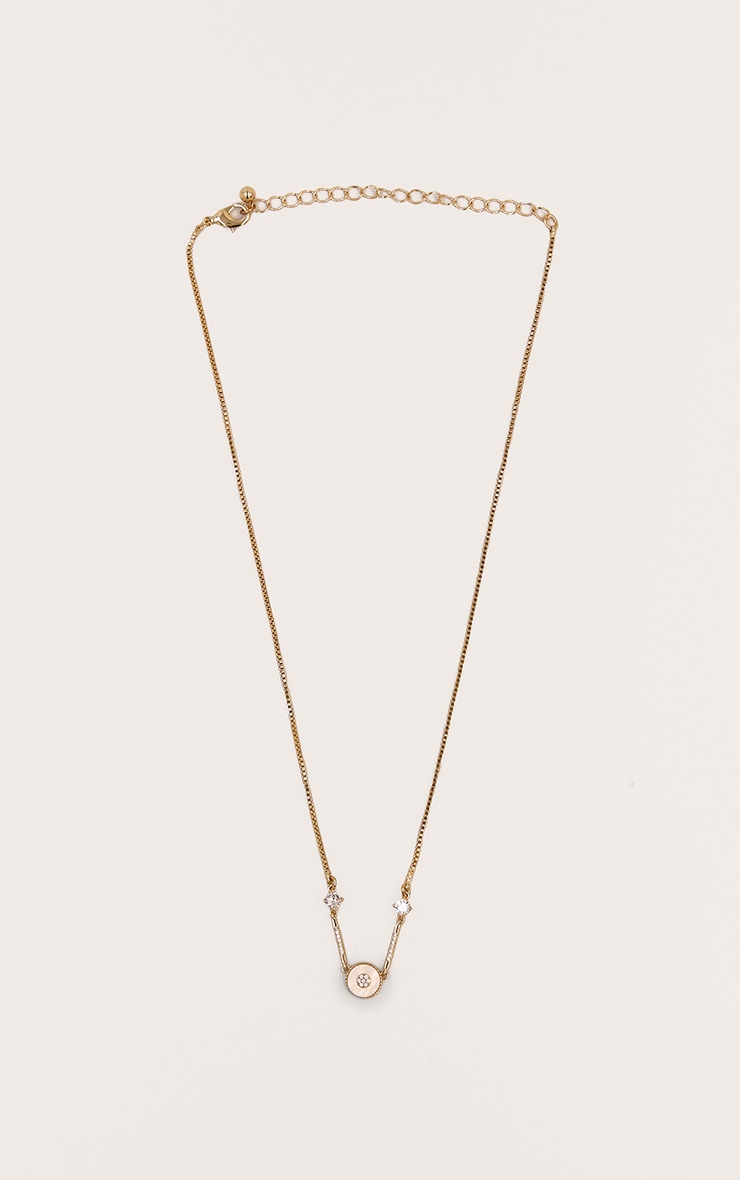 Gold Pearlescent Necklace image 2