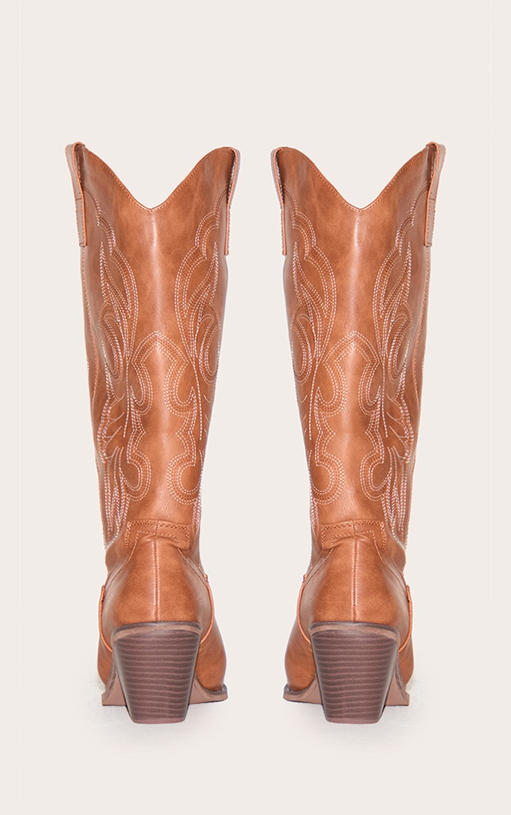 western boots tan
