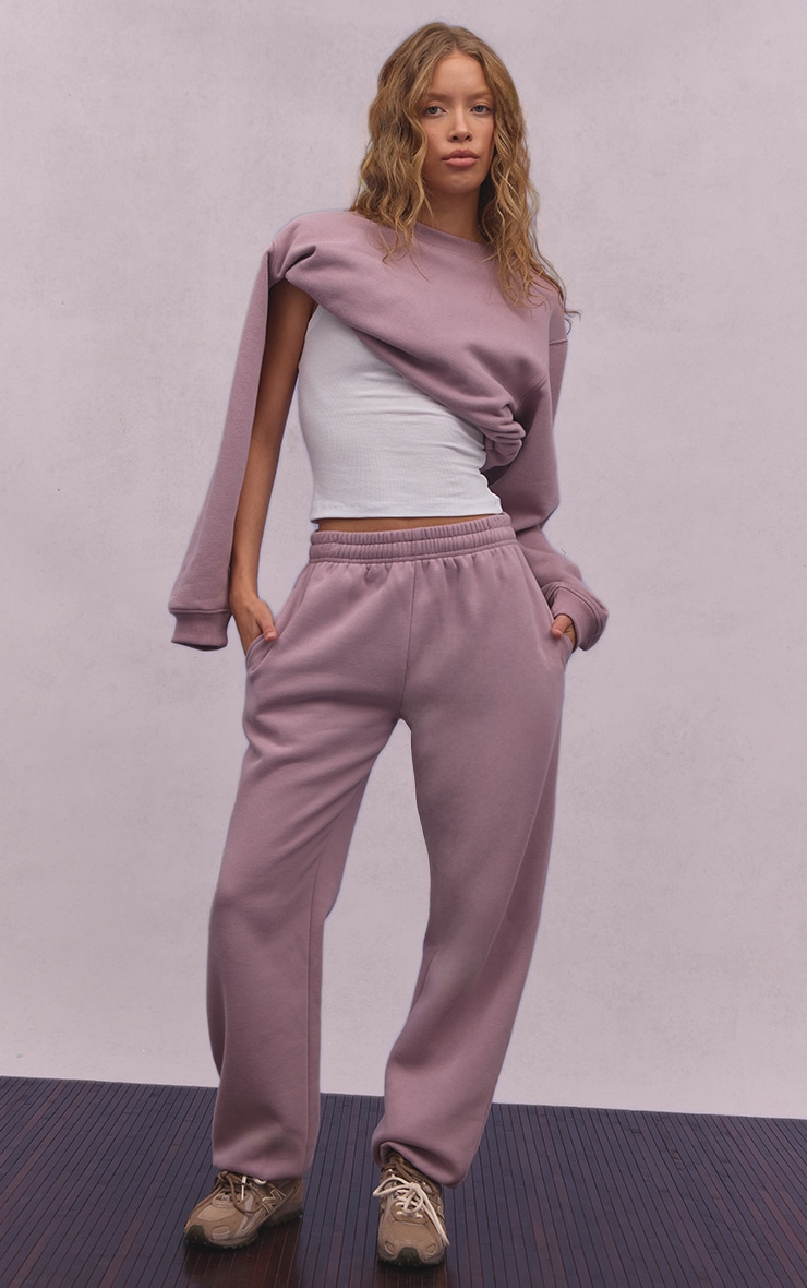 Mauve Cuffed Sweat Pants