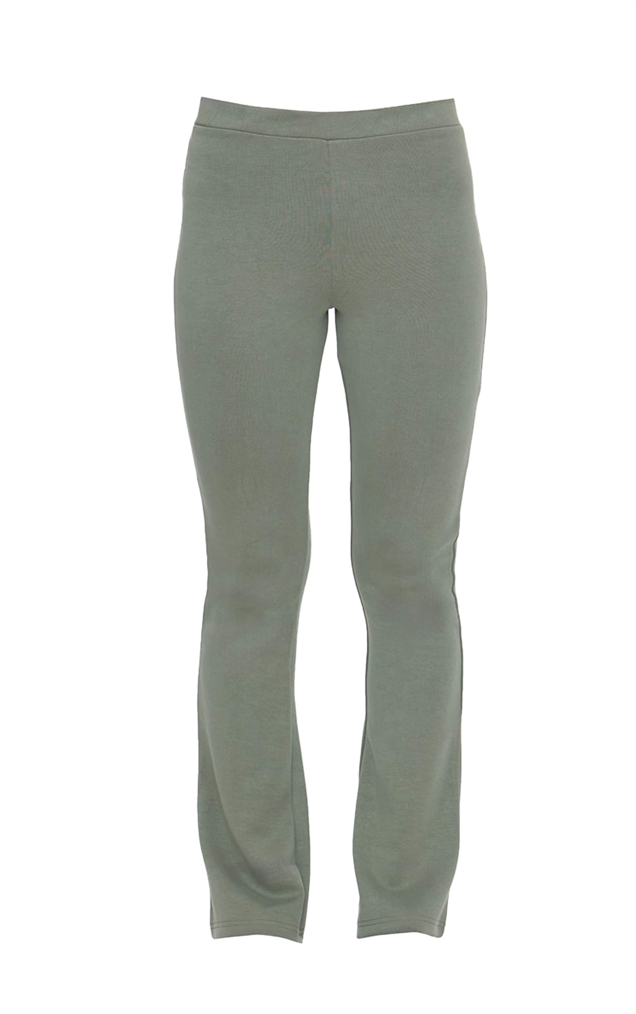 Khaki Premium Soft Touch Skinny Flare Pants image 5