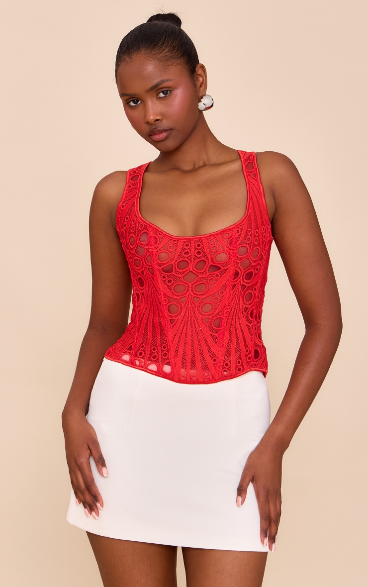 Red Tops For Women | Red Blouses | PrettyLittleThing CA