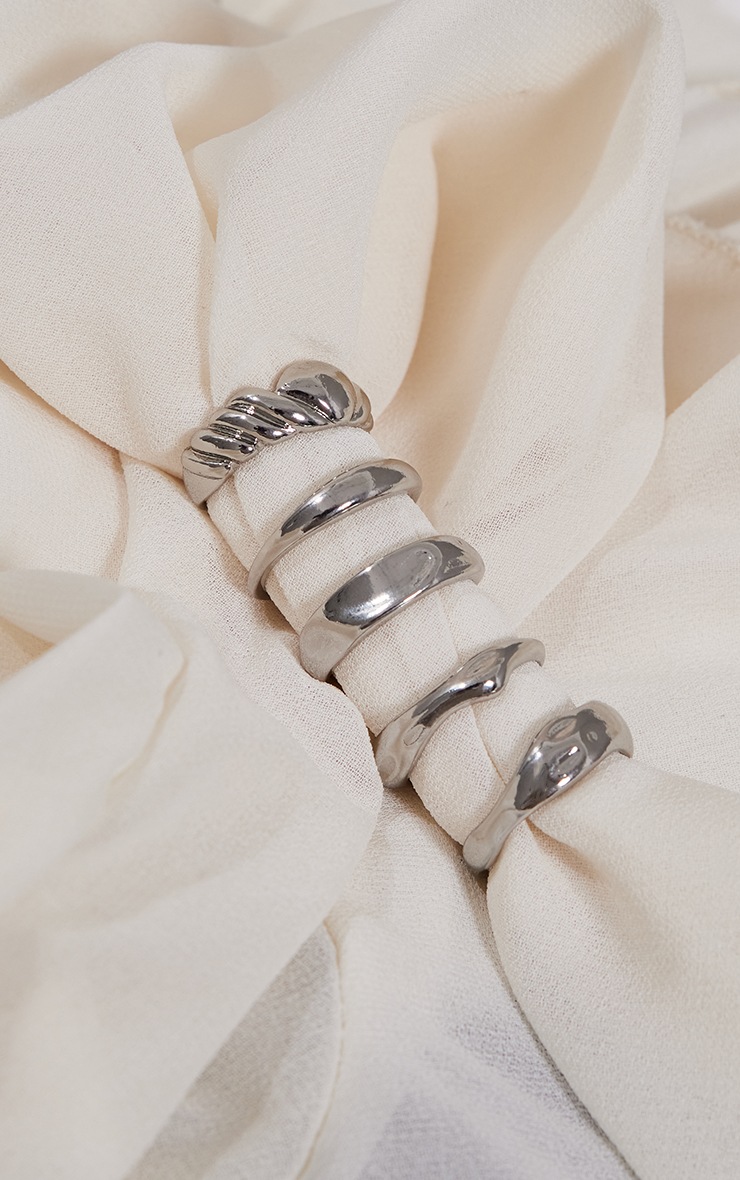 Silver Textured Ring Multipack | Accessories | PLT USA