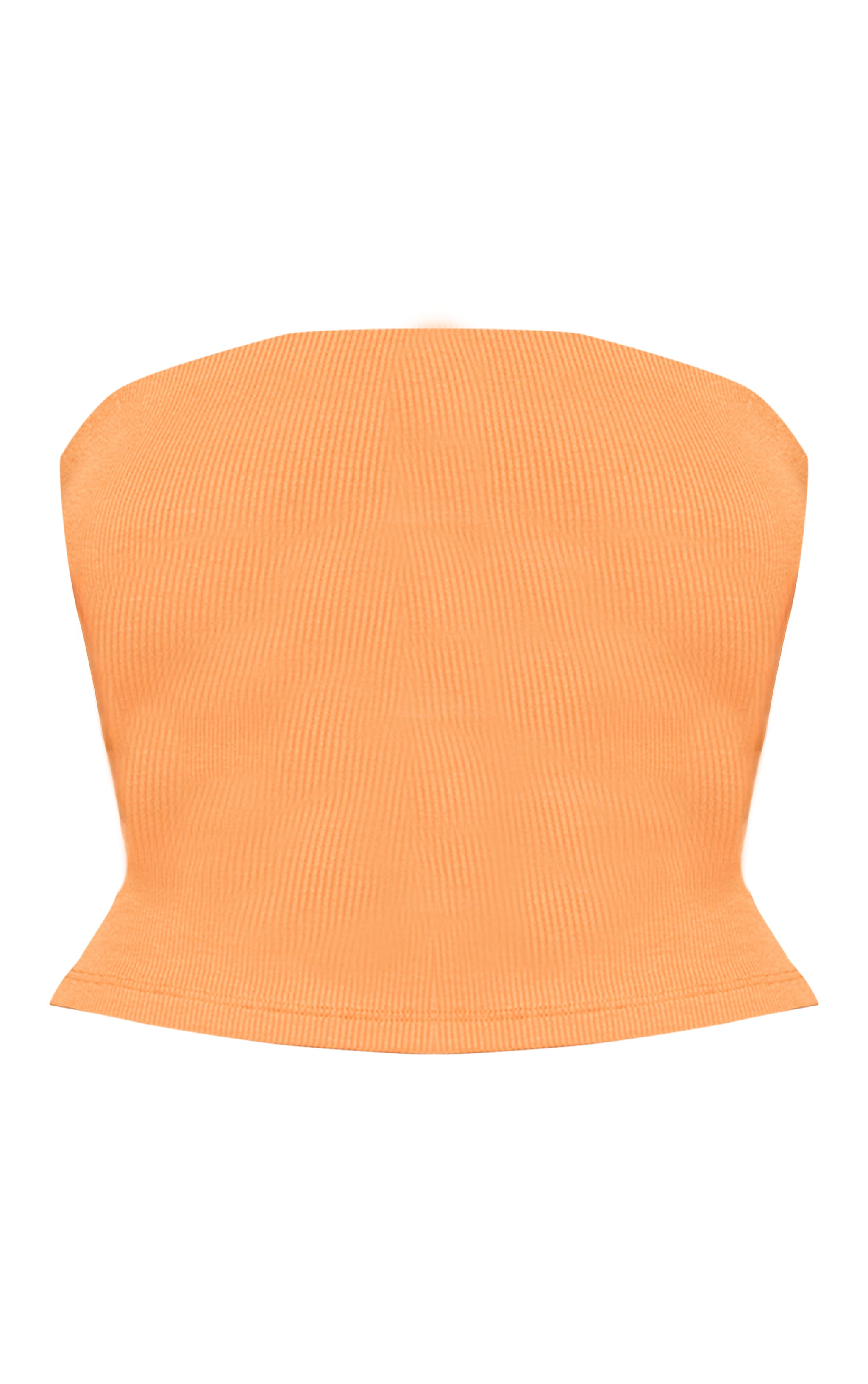 Apricot Soft Rib Bandeau Top image 5