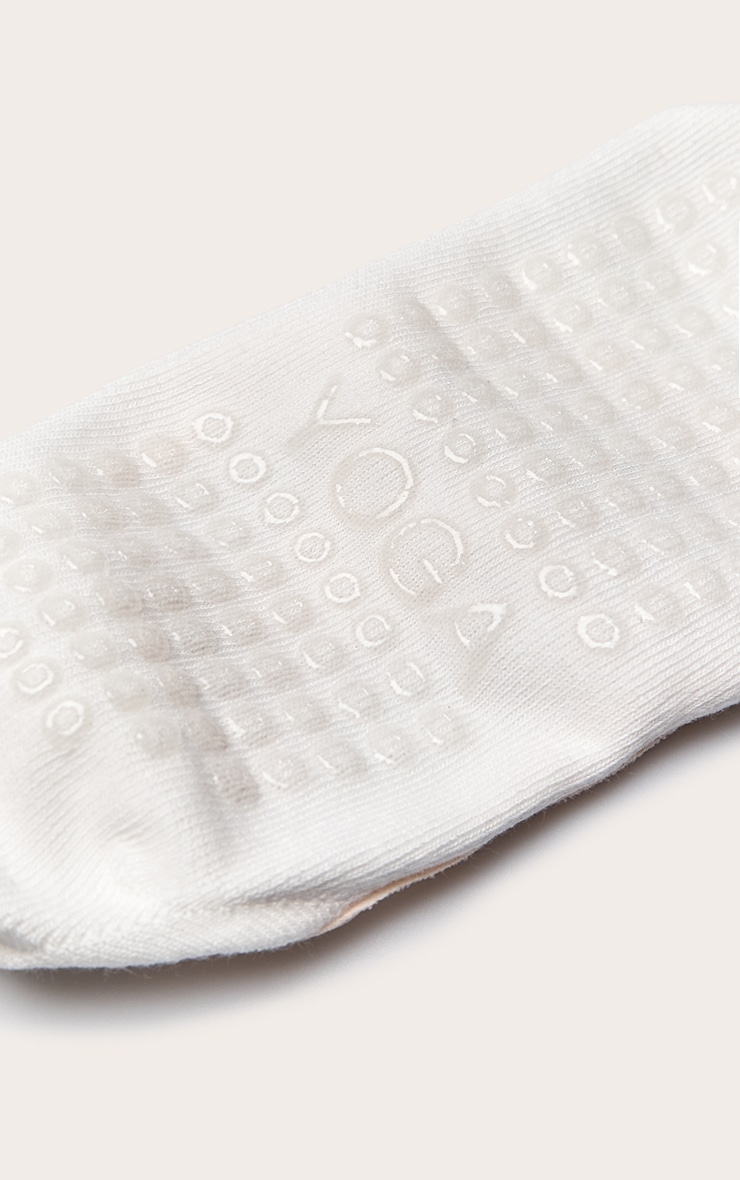 White Ballerina Strap Sneaker Sock image 3