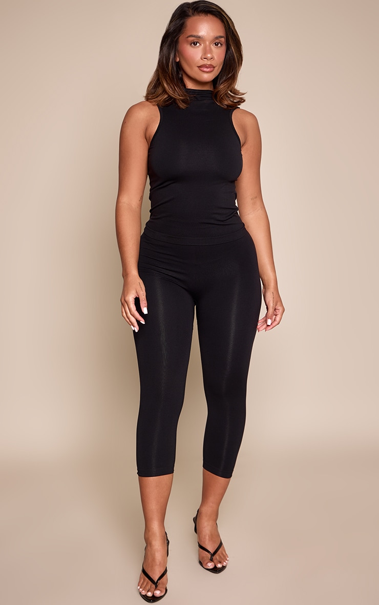 Shape Black Sculpt Seamless High Waist Capri Leggings