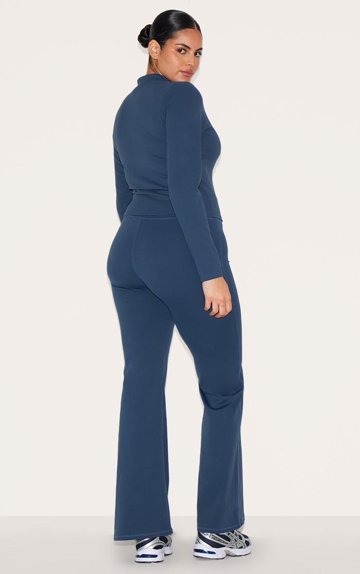 Midnight Blue Sculpt Wrap Waist Yoga Pants image 7