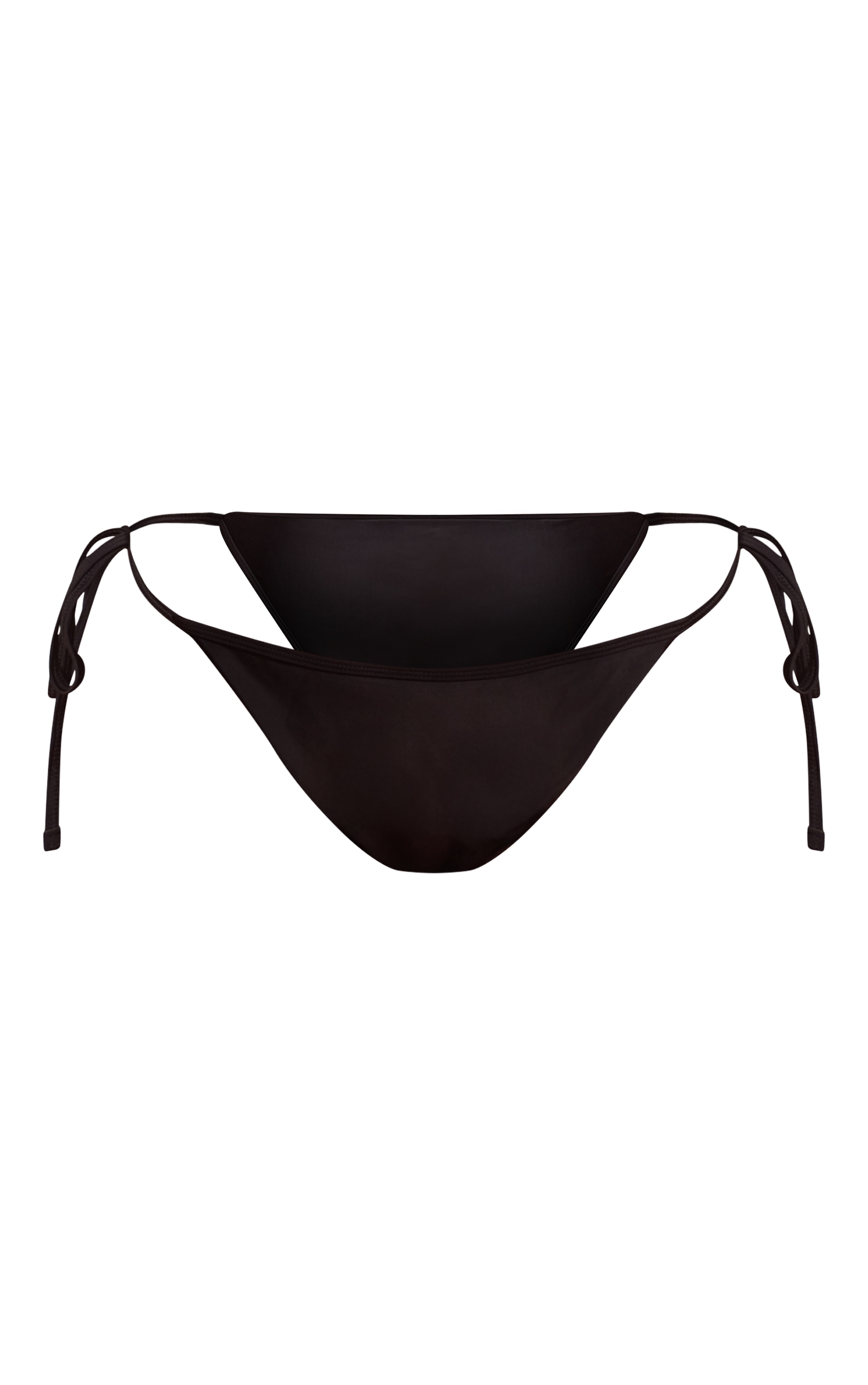 Plus Mix & Match Tie Side  Black Bikini Bottoms image 5