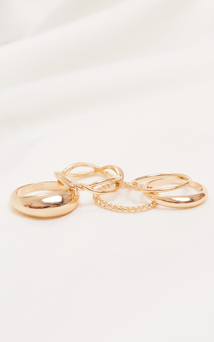 Gold Simple Rings image 2